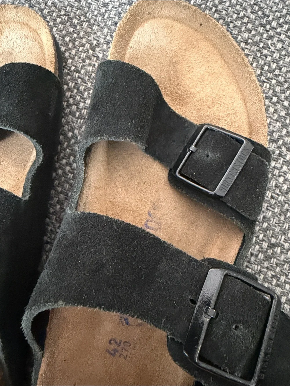 Birkenstock Arizona Soft Footbed Suede Two-Buckle Men's Sandals